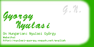 gyorgy nyulasi business card